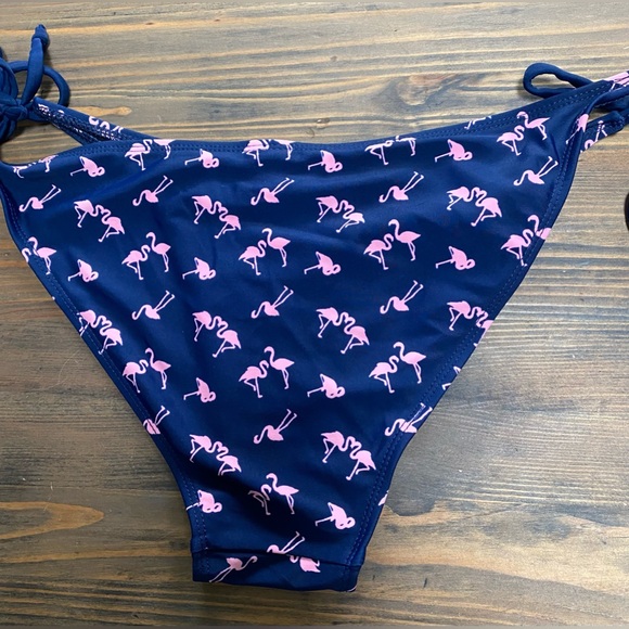 BOTTOM ONLY - Flamingo Beachwear, Flamingo BikiniBottom, Strappy Bikini Bottom - Picture 4 of 5